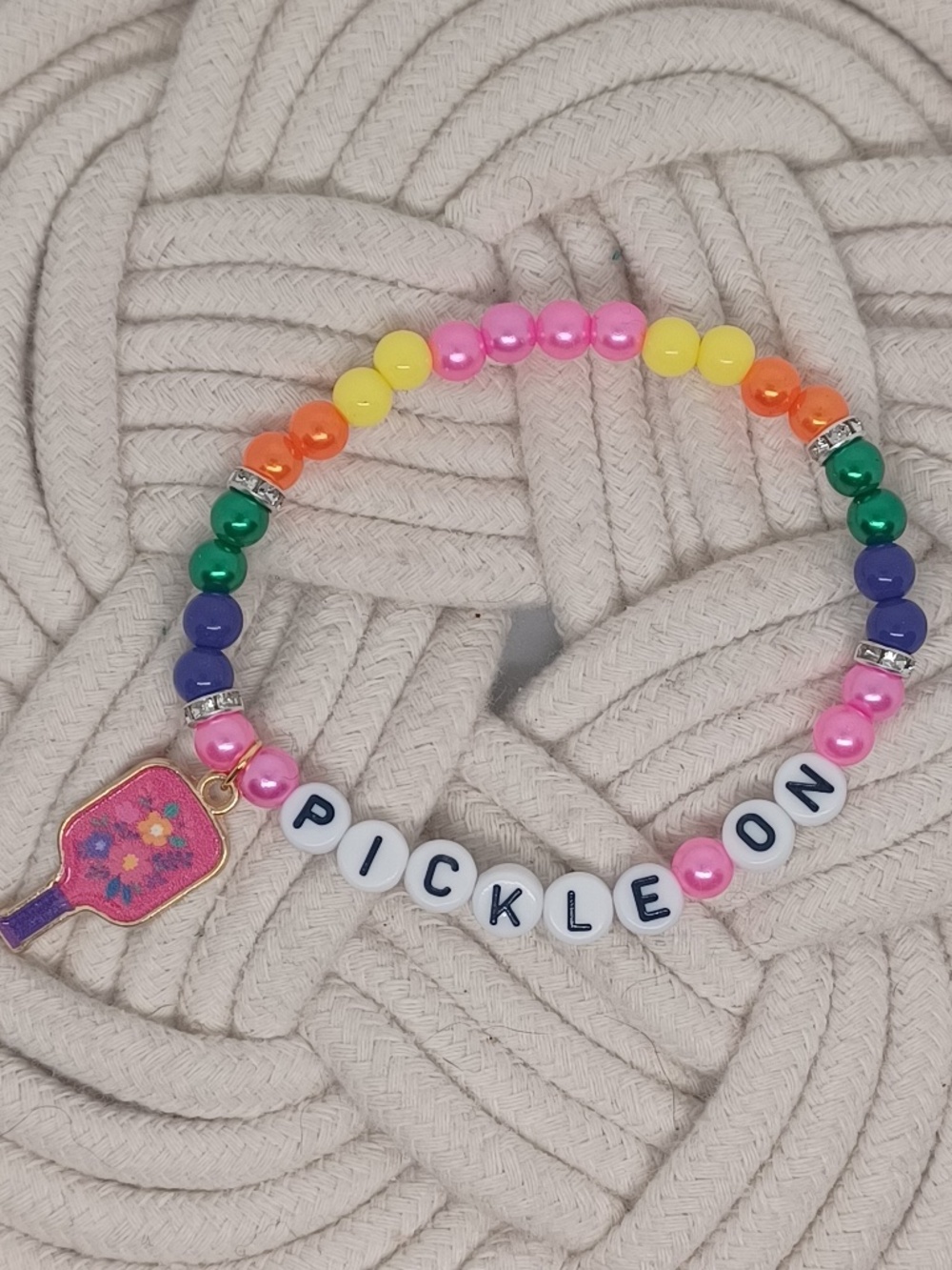 Pickleball Charm Bracelet- Pickle On